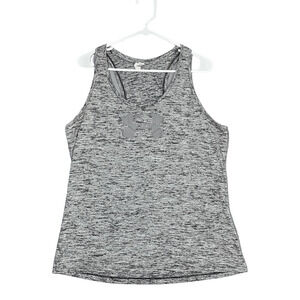 Under Armour Tank XL Heather Gray Heat Gear Loose Racerback